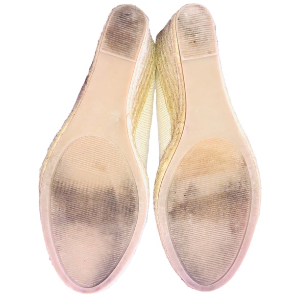 GH Bass Womens Kaitlyn Espadrille Wedge Heel Sz 8.5 M Ivory/Brown Shoes - Picture 15 of 15